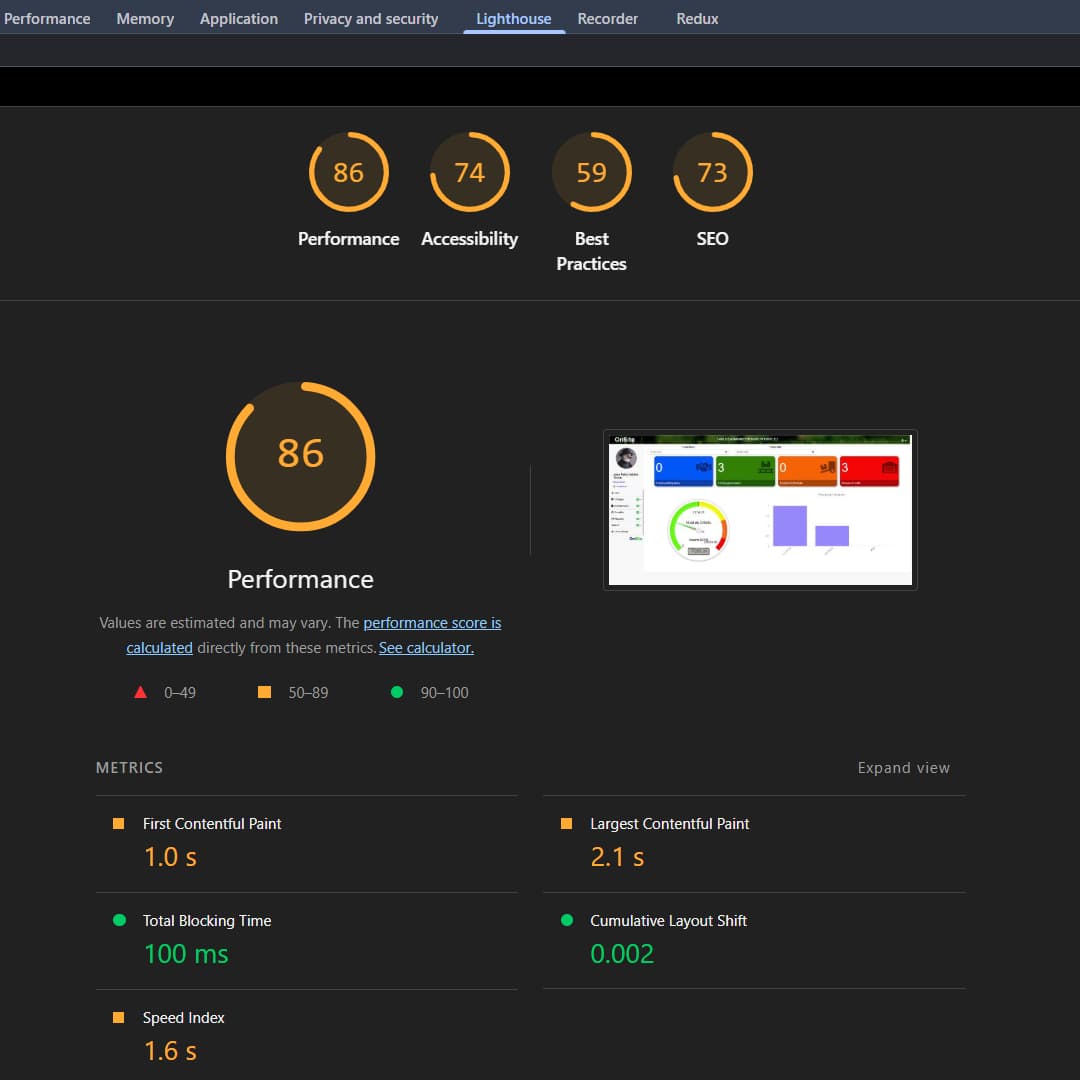 Account Summary before